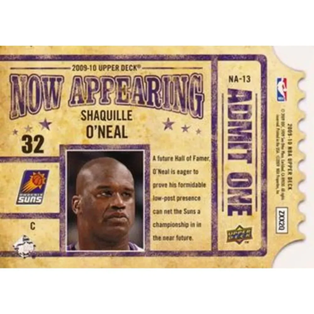 2009 Upper Deck Now Appearing Basketball Card - #13 Shaquille O'Neal